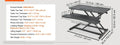 X-Frame Double-Layer Standing Desk Converter - Height Adjustable Sit-to-Stand Desk