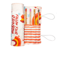 Pink Rainbow Long Pencil Case